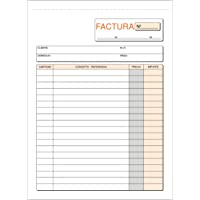 Talonario PRAXTON Facturas Sin IVA 4º Triplicado- Pack x5